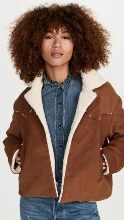 Top 10 ???? Alix Of Bohemia Texas Tobacco Corduroy Jacket Brown ✨