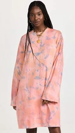 Best deal ???? Acne Studios Tie Dye ???? Dress Peach Orange ????