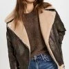 Best deal ???? Avec Les Filles Vintage Wash Faux Shearling Biker Jacket Carbon/Oat ⭐ -Veronica Beard Shop afill300451e9ea 1662062430039 2 0. UX540 . QL90