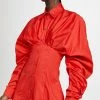 Top 10 ???? Aliette Puff Sleeve Button Down ???? Dress Red ???? -Veronica Beard Shop aliet30053102d9 1670435991820 2 0. UX540 . QL90
