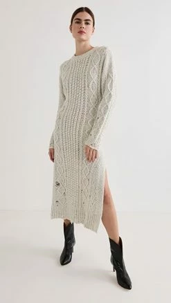 Best Sale ???? Altuzarra Quincy ???? Dress Ivory Multi ✨