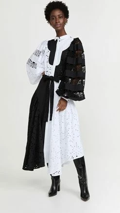 Best Sale ???? ANYANGO MPINGA Blanca Mia ???? Dress Black And White ????