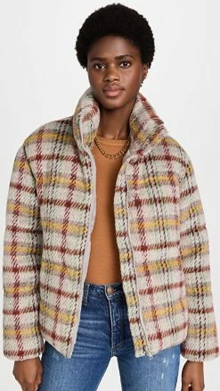 Coupon ⭐ Apparis Josh Puffer Jacket Rainbow Plaid ????
