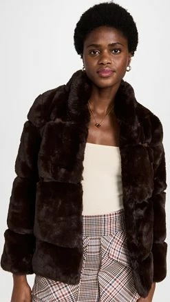 Top 10 ???? Apparis Skylar Faux Fur ???? Coat Espresso ✔️