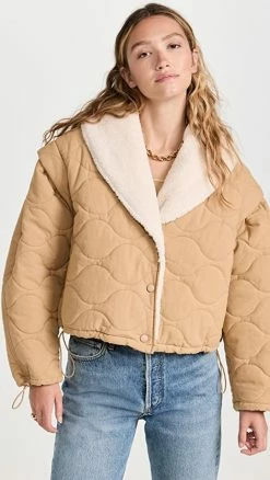 Cheap ⭐ ASTR The Label Nadine Jacket Khaki ????