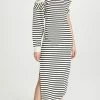 Flash Sale ???? A.W.A.K.E. MODE Long Sleeve Asymmetric ???? Dress White/Navystriped ???? -Veronica Beard Shop awake302571d707 1651251337807 2 0. UX540 . QL90