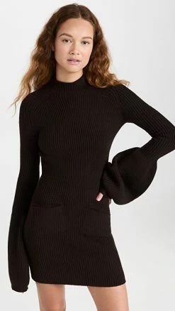 Promo ???? Alexander Wang Mock Neck ???? Dress Cola ????