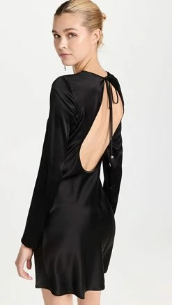 Best reviews of ???? Alexander Wang Silk Keyhole Back ???? Dress Black ????