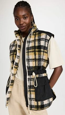 Best Sale ???? BAUM UND PFERDGARTEN Jaina Vest Raffia Plaid ????