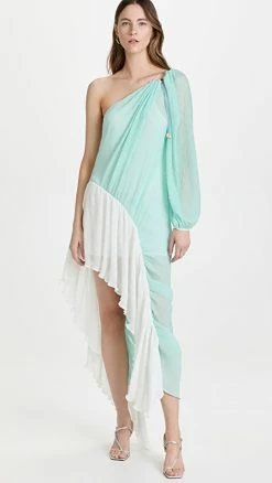 Budget ???? BROGGER Pleated Lara ???? Dress Mint/White ????