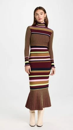 Promo ???? BROGGER Olivia ???? Dress Multi Stripe ????