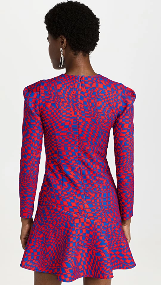 Top 10 ???? BROGGER Holly Mini ???? Dress Red/Blue Checkerboard Print ???? 4 Top 10 ???? BROGGER Holly Mini ???? Dress Red/Blue Checkerboard Print ???? - Image 2