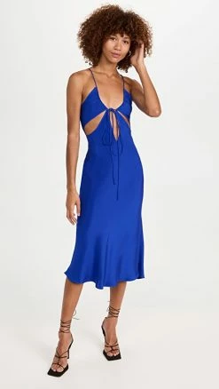 Buy ???? Christopher Esber Triquetra Cami ???? Dress Cobalt ????