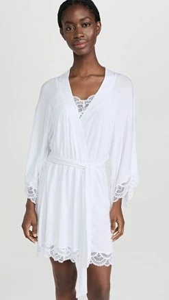 Top 10 ✨ Eberjey Mariana The Mademoiselle Kimono Robe White ????