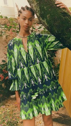 Wholesale ???? Figue Bella Short ???? Dress Dylan Ikat Denim ????