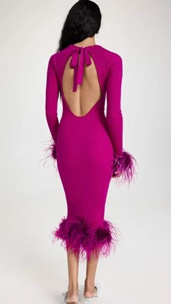 Cheapest ???? Giuseppe Di Morabito Feather Trim ???? Dress Prune ???? -Veronica Beard Shop gmora3008611299 1667856928627 2 0. UX540 . QL90