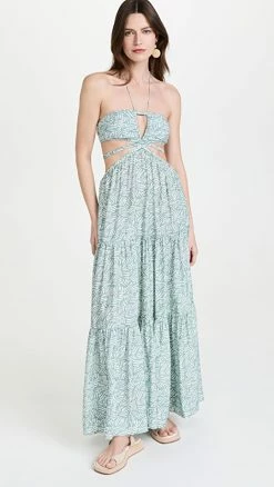 Coupon ???? Jonathan Simkhai Laurel Palm Leaf ???? Dress Palm Leaf Surf Print ✔️