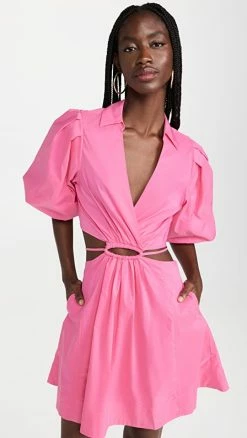 Best Sale ✨ Jonathan Simkhai Aulora Cotton Poplin ???? Dress Punch ????