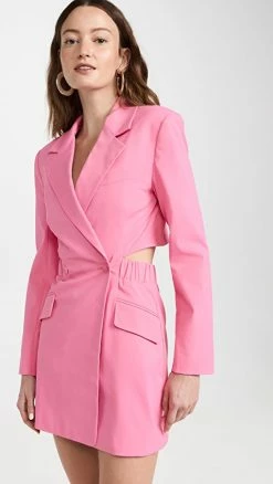 Discount ???? Jonathan Simkhai Kylo Cut Out Tech Blazer Mini ???? Dress Taffy ❤️