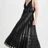 Coupon ???? Jonathan Simkhai Alpine Laser Cut Vegan Leather Midi ???? Dress Black ✨