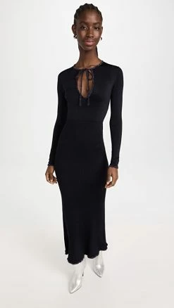 Buy ❤️ JoosTricot Midi Tie ???? Dress Navy + Black ⌛