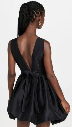 Cheap ⌛ Kika Vargas Hilma ???? Dress Black Taffeta ⭐ -Veronica Beard Shop kvarg3009018c78 1658860542233 2 0. UX540 . QL90