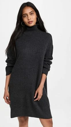 Flash Sale ???? Le Kasha Kalmar Cashmere Tunic With Collar Charcoal ????