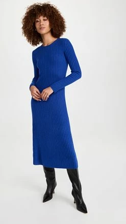 Best reviews of ???? LISA YANG Samantha Cashmere ???? Dress Cobalt Blue ❤️