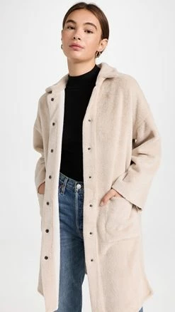 Best reviews of ???? LNA Hadley ???? Coat Ivory ✨