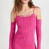 Best Sale ???? MACH & MACH Mini ???? Dress With Straps & Bow Fuschia ????