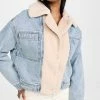 Hot Sale ???? Scotch & Soda Faux Fur Teddy Lined Denim Trucker Jacket Washed Indigo ???? -Veronica Beard Shop maisn2129128574 1663271330815 2 0. UX540 . QL90