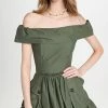 Top 10 ???? Molly Goddard Off Shoulder Mini ???? Dress Khaki ???? -Veronica Beard Shop mgodd3000110719 1665677325712 2 0. UX540 . QL90