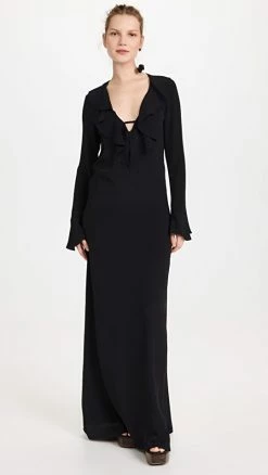 Best Sale ✨ No. 21 Ruffle ???? Dress Black ????