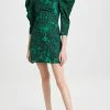 Hot Sale ???? Philosophy Di Lorenzo Serafini Puff Sleeve Floral Mini ???? Dress Fantasy Print Green ????