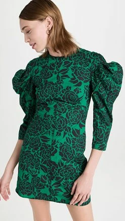 Hot Sale ???? Philosophy Di Lorenzo Serafini Puff Sleeve Floral Mini ???? Dress Fantasy Print Green ???? -Veronica Beard Shop philo4059564031 1657300306212 2 0. UX540 . QL90