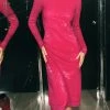 Buy ???? Prabal Gurung Turtleneck ???? Dress Fuschia ✨