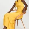 Buy ???? Proenza Schouler Viscose Jersey Sleeveless Cinched ???? Dress Yellow ????