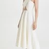 Coupon ⌛ Rosetta Getty Cross Front Cutout ???? Dress White ????