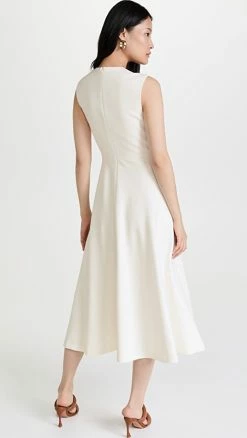 Coupon ⌛ Rosetta Getty Cross Front Cutout ???? Dress White ???? -Veronica Beard Shop rgett301291c925 1647891196242 2 0. UX540 . QL90