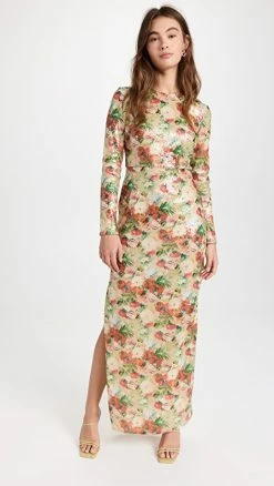 Best reviews of ???? Rosetta Getty Fitted Sequin Gown Multi ????