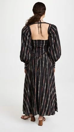 Coupon ⌛ ROKH Halter Strap ???? Dress Chain Print Black ???? -Veronica Beard Shop rokhh300361df1e 1656535356815 2 0. UX540 . QL90