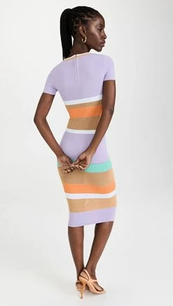 Deals ???? Sergio Hudson Stripe Knit ???? Dress Multi ???? -Veronica Beard Shop sehud300171c3c8 1657834479441 2 0. UX540 . QL90