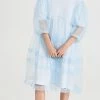 Promo ???? Simone Rocha Tiered Net Overlay Signature Sleeve ???? Dress Baby Blue ???? -Veronica Beard Shop sroch3017311236 1657728582603 2 0. UX540 . QL90