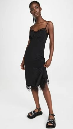 Outlet ???? Simone Rocha Strappy Slip ???? Dress Black ????