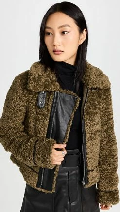 Best Sale ???? STAND STUDIO Audrey Jacket Army Green ????