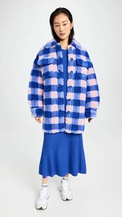 Top 10 ???? STAND STUDIO Sabi Jacket Electric Blue/Dusty Pink ????