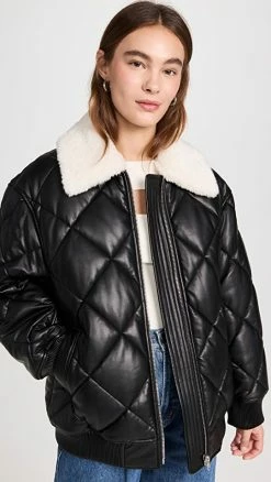 Cheapest ???? STAND STUDIO Autumn Faux Leather Jacket Black ⌛