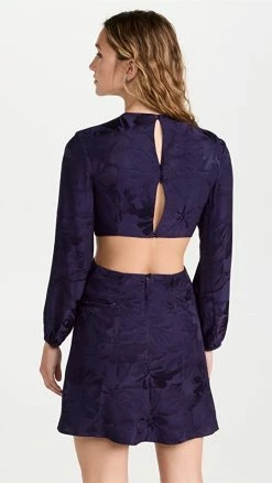 Flash Sale ???? Silvia Tcherassi Jodie ???? Dress Eggplant Floral ✔️ -Veronica Beard Shop stche302321e4db 1660669470973 2 0. UX540 . QL90