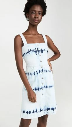 Best Pirce ???? Stella McCartney Tie Dye Denim Midi ???? Dress ????