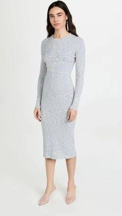 Best Sale ???? Tibi Printed Combed Cotton Crewneck Shift ???? Dress ???? Candy Multi ????